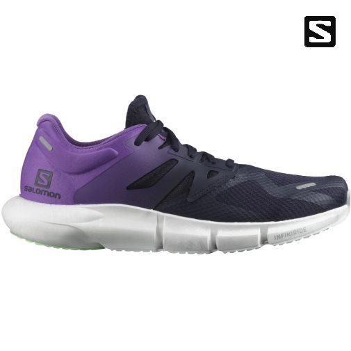 Tenis Para Correr Salomon Predict 2 Hombre Azul Marino Morados | MX VWSH645